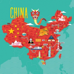 map of China